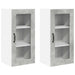 Dulap de bucătărie cu raft 2 pcs Gri din beton 40 x 31 x 80 cm - WALTI WALTI