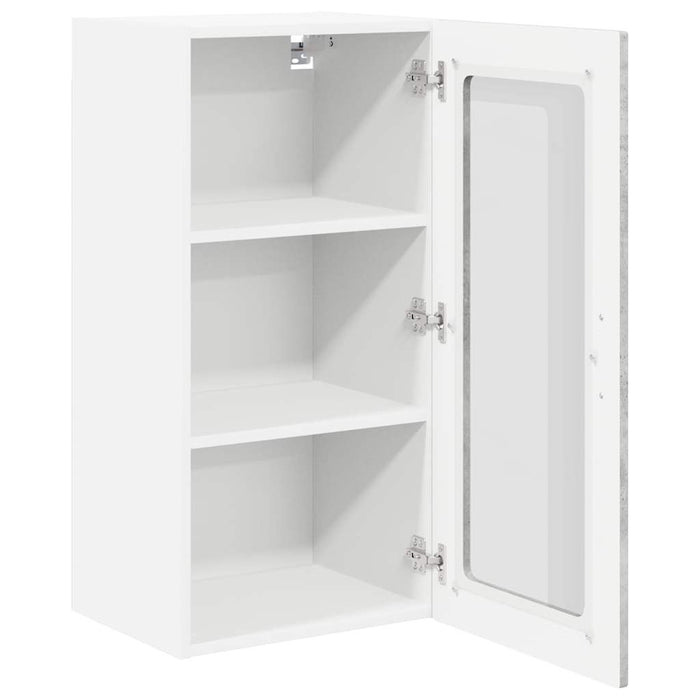 Dulap de bucătărie cu raft 2 pcs Gri din beton 40 x 31 x 80 cm - WALTI WALTI