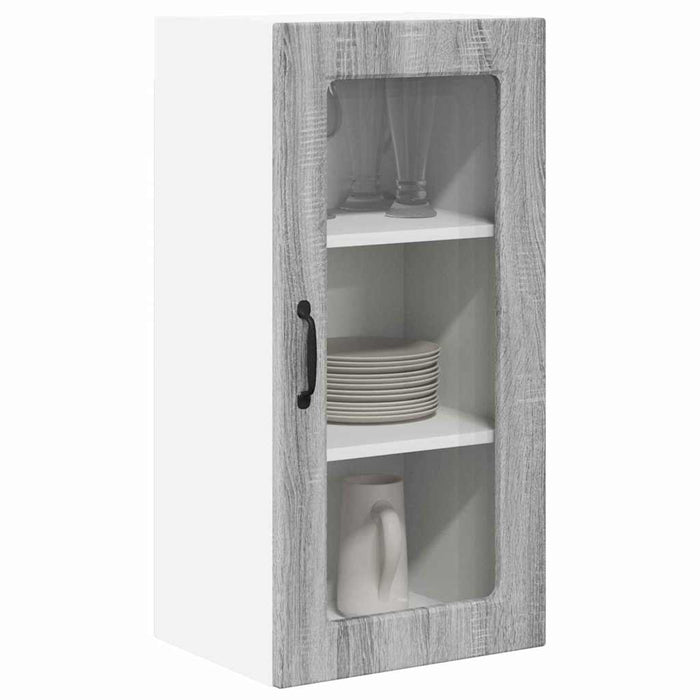 Dulap de bucătărie cu raft 2 pcs Gri Sonoma 40 x 31 x 80 cm - WALTI WALTI