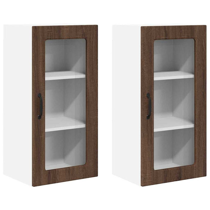 Dulap de bucătărie cu raft 2 pcs Stejar închis 40 x 31 x 80 cm - WALTI WALTI