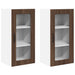 Dulap de bucătărie cu raft 2 pcs Stejar închis 40 x 31 x 80 cm - WALTI WALTI
