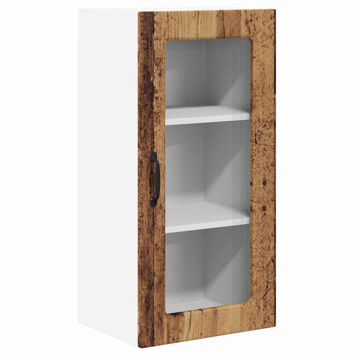 Dulap de bucătărie cu raft 2 pcs Lemn Vechi 40 x 31 x 80 cm - WALTI WALTI