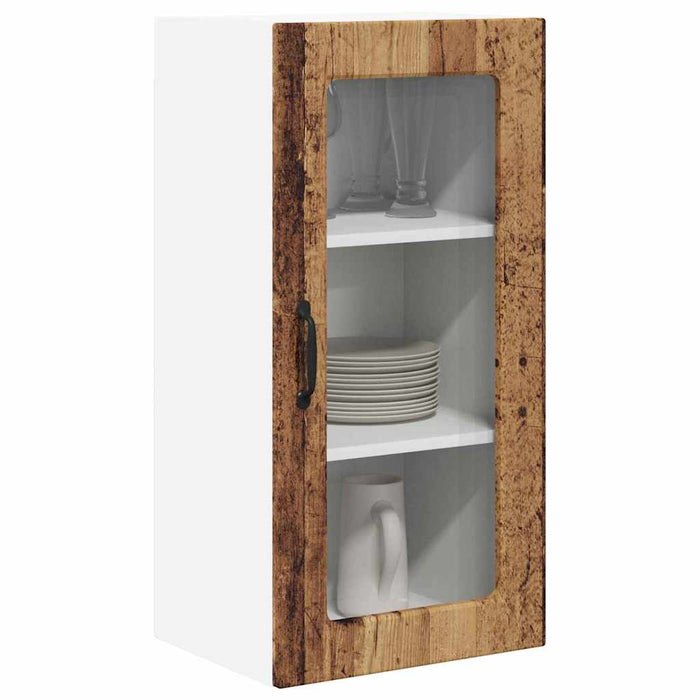 Dulap de bucătărie cu raft 2 pcs Lemn Vechi 40 x 31 x 80 cm - WALTI WALTI