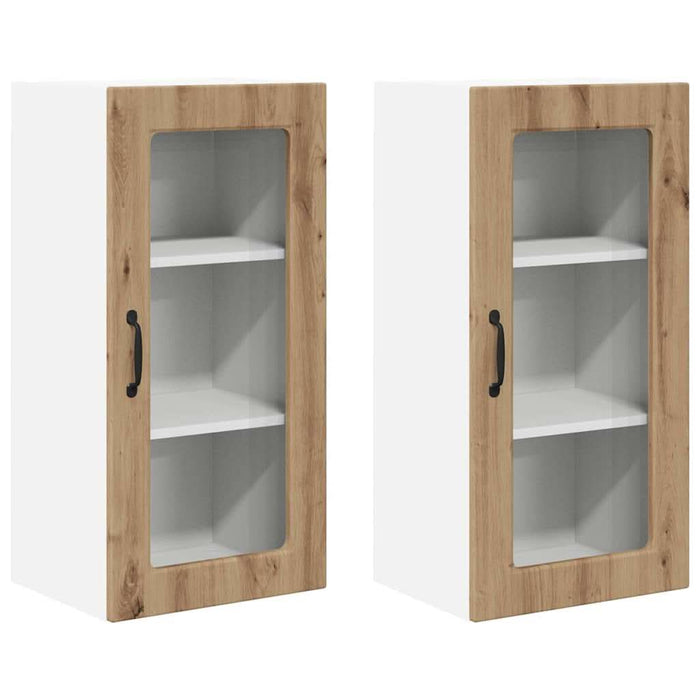 Dulap de bucătărie 2 pcs Stejar Artizanal 40 x 31 x 80 cm - WALTI WALTI