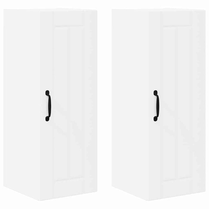 Dulap de bucătărie 2 pcs Alb 30 x 31 x 80 cm Lemn compozit - WALTI WALTI