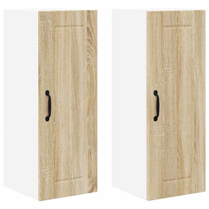 Dulap de bucătărie cu raft 2 pcs Stejar Sonoma 30 x 31 x 80 cm - WALTI WALTI
