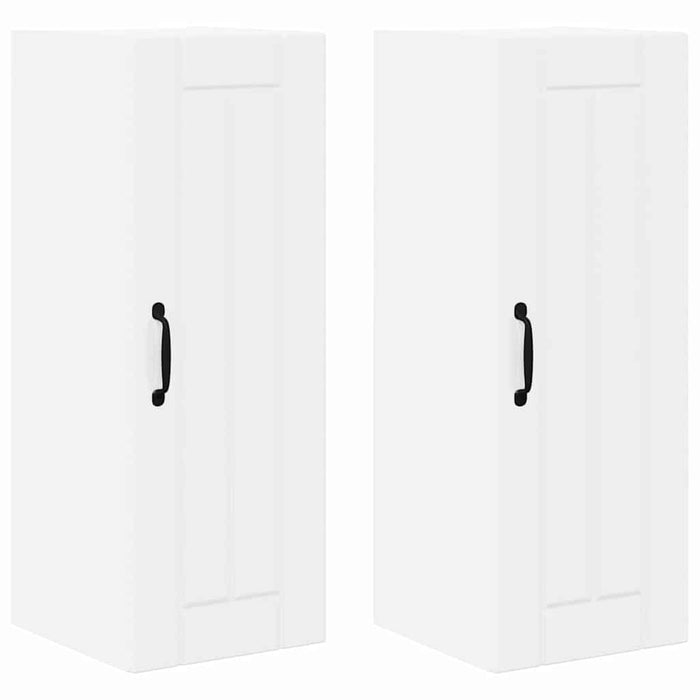 Dulap de bucătărie cu raft 2 pcs Alb lucios 30 x 31 x 80 cm - WALTI WALTI