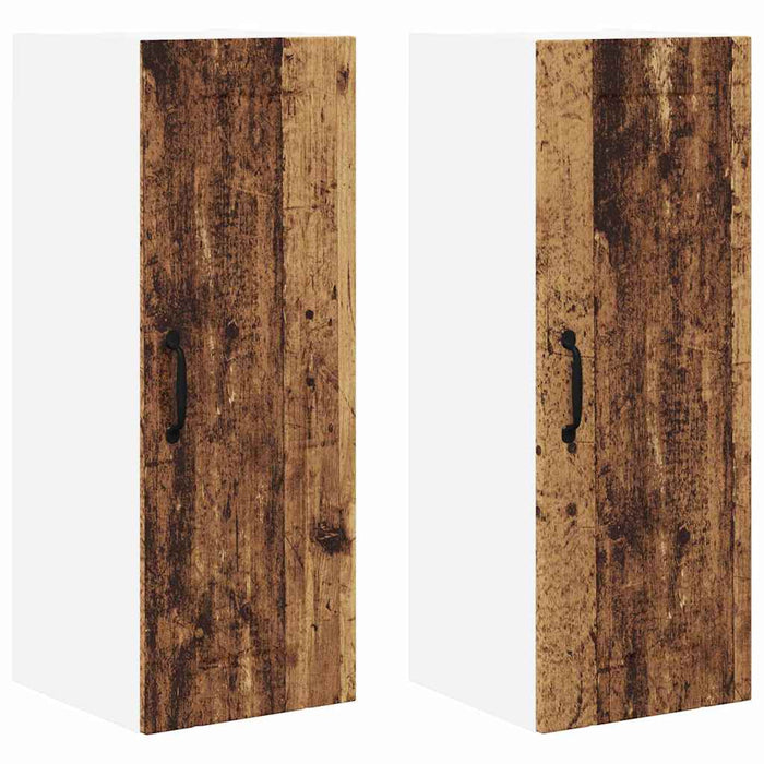 Dulap de bucătărie cu raft 2 pcs Lemn Vechi 30 x 31 x 80 cm - WALTI WALTI