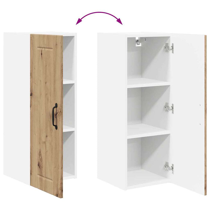 Dulap suspendat de bucătărie Stejar Artizanal 30 x 31 x 80 cm - WALTI WALTI