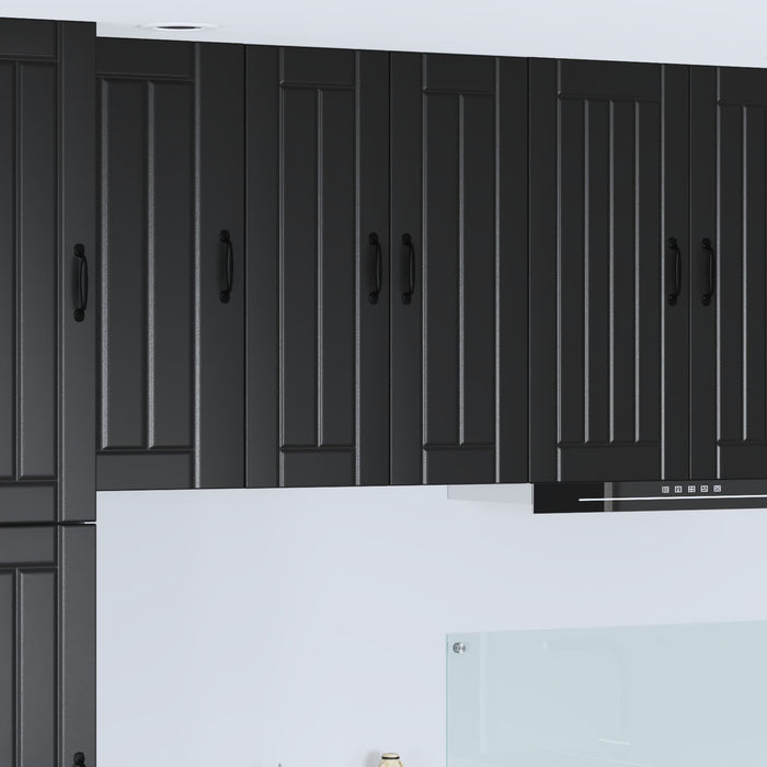 Dulap de sticlă pentru perete LUCCA Negru 60 x 31 x 80 cm - WALTI WALTI