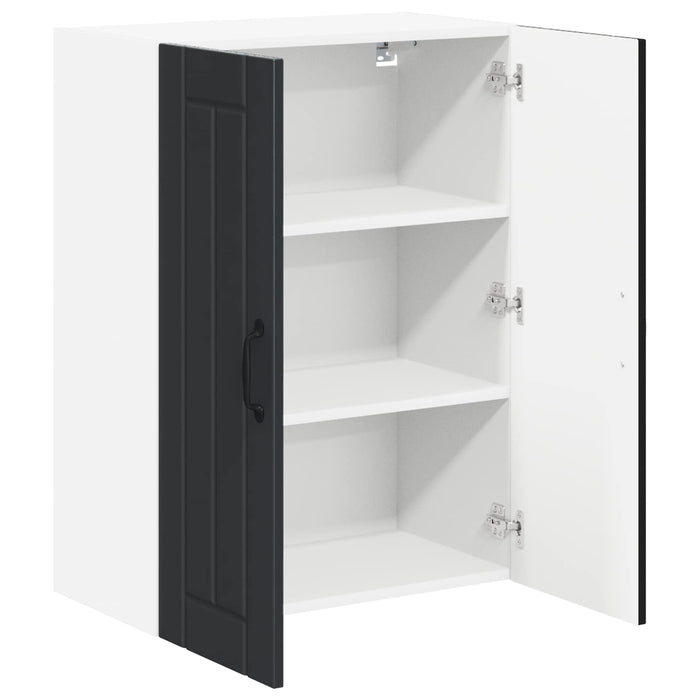 Dulap de sticlă pentru perete LUCCA Negru 60 x 31 x 80 cm - WALTI WALTI