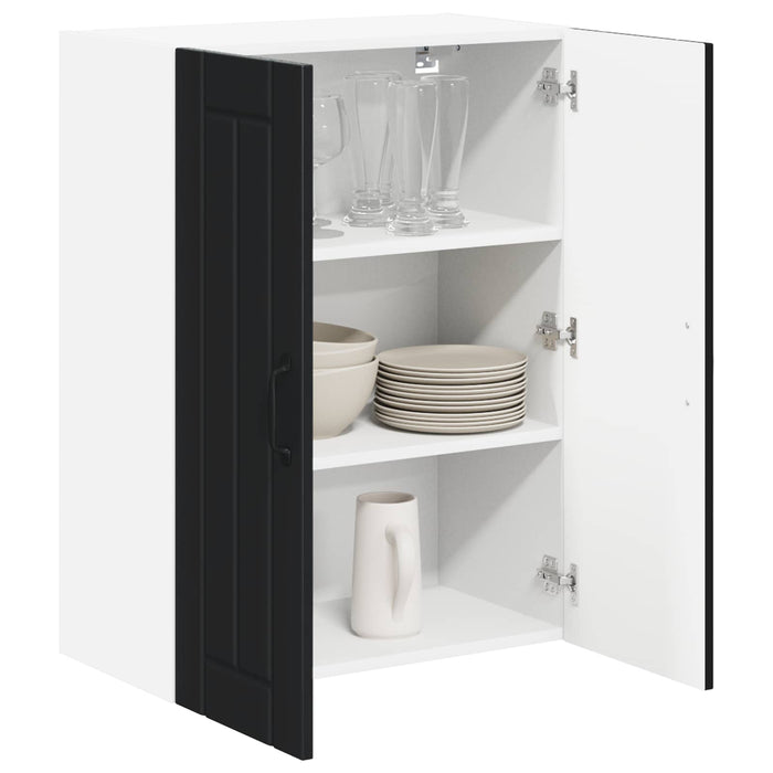 Dulap de sticlă pentru perete LUCCA Negru 60 x 31 x 80 cm - WALTI WALTI