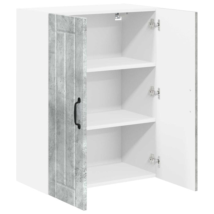 Dulap de sticlă pentru perete LUCCA Gri Beton 60 x 31 x 80 cm - WALTI WALTI