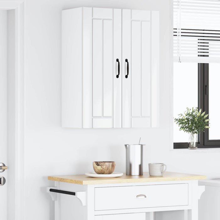 Dulap de sticlă pentru perete LUCCA Alb foarte lucios - WALTI WALTI