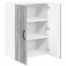 Dulap de sticlă pentru perete LUCCA Sonoma gri 60 x 31 x 80 cm - WALTI WALTI