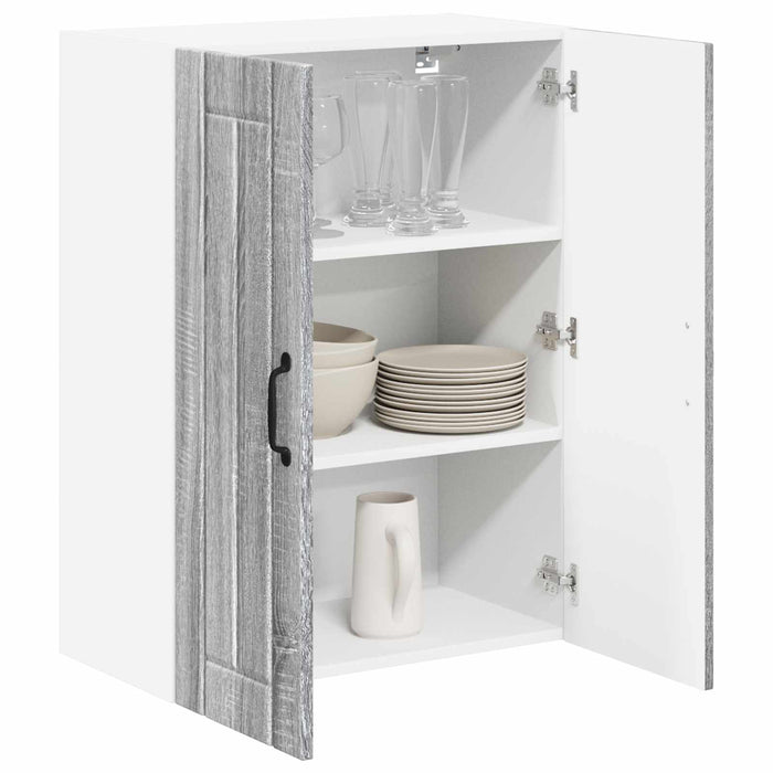 Dulap de sticlă pentru perete LUCCA Sonoma gri 60 x 31 x 80 cm - WALTI WALTI