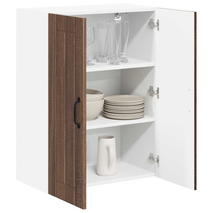 Dulap de sticlă pentru perete LUCCA Stejar maro 60 x 31 x 80 cm - WALTI WALTI