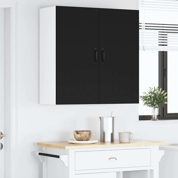 Dulap de bucătărie cu raft Negru 80 x 31 x 80 cm Lemn compozit - WALTI WALTI