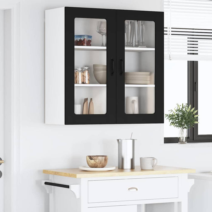 Dulap de bucătărie cu raft Negru 80 x 31 x 80 cm Lemn compozit - WALTI WALTI