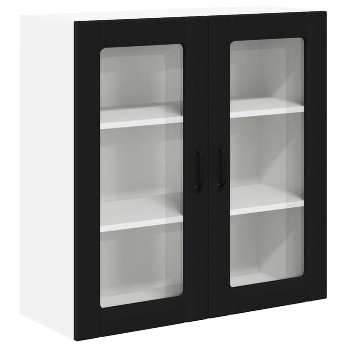 Dulap de bucătărie cu raft Negru 80 x 31 x 80 cm Lemn compozit - WALTI WALTI