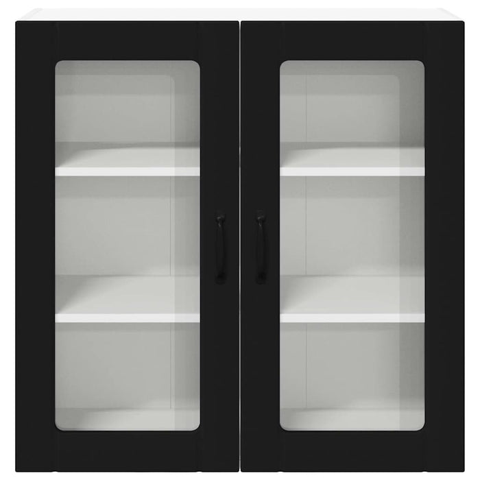 Dulap de bucătărie cu raft Negru 80 x 31 x 80 cm Lemn compozit - WALTI WALTI