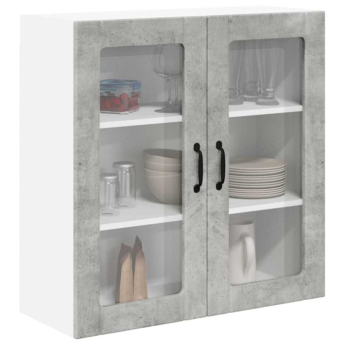 Dulap de bucătărie Gri din beton 80 x 31 x 80 cm Lemn compozit - WALTI WALTI