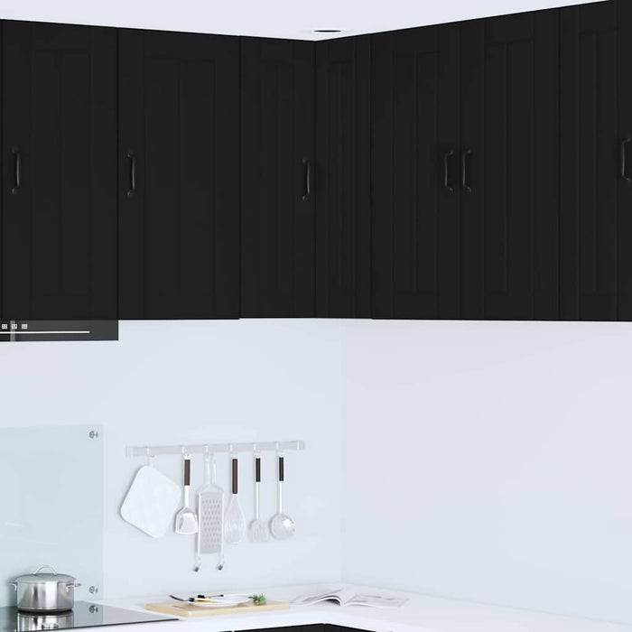 Dulap de bucătărie cu raft Negru 57 x 57 x 80 cm Lemn compozit - WALTI WALTI