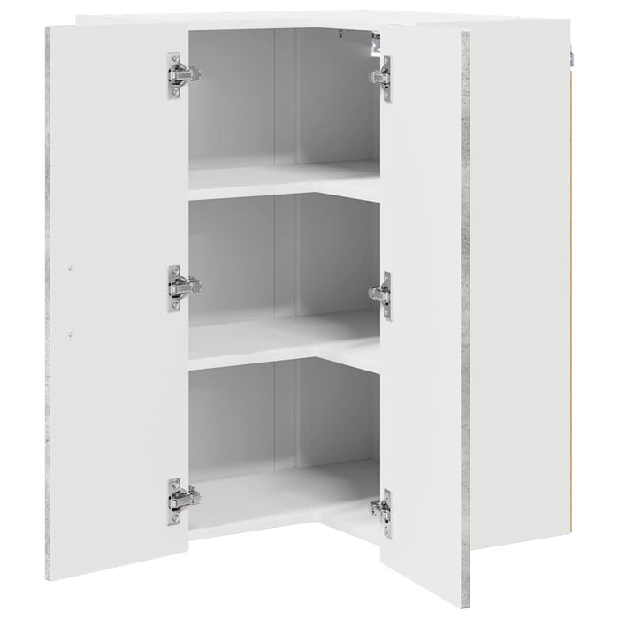 Dulap de bucătărie Gri din beton 57 x 57 x 80 cm Lemn compozit - WALTI WALTI