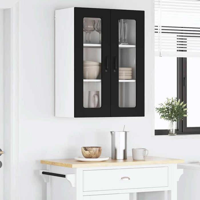 Dulap de bucătărie cu raft Negru 60 x 31 x 80 cm Lemn compozit - WALTI WALTI