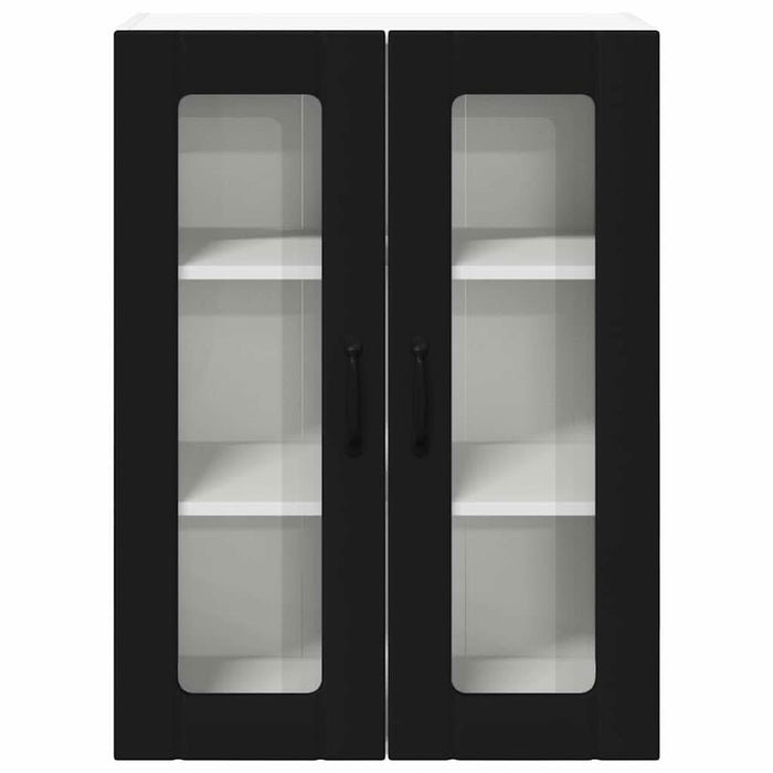 Dulap de bucătărie cu raft Negru 60 x 31 x 80 cm Lemn compozit - WALTI WALTI