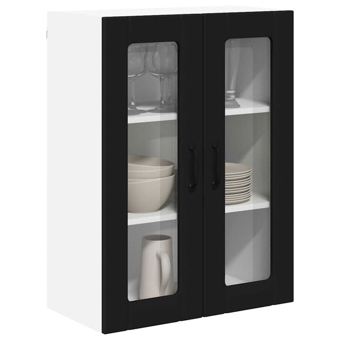 Dulap de bucătărie cu raft Negru 60 x 31 x 80 cm Lemn compozit - WALTI WALTI