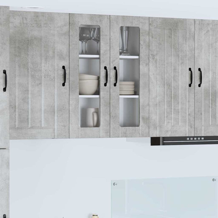 Dulap de bucătărie Gri din beton 60 x 31 x 80 cm Lemn compozit - WALTI WALTI