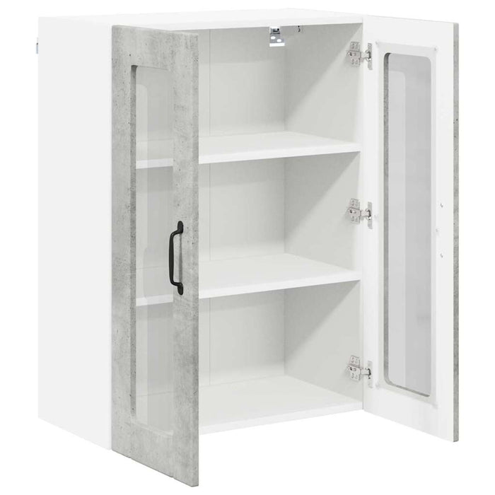 Dulap de bucătărie Gri din beton 60 x 31 x 80 cm Lemn compozit - WALTI WALTI