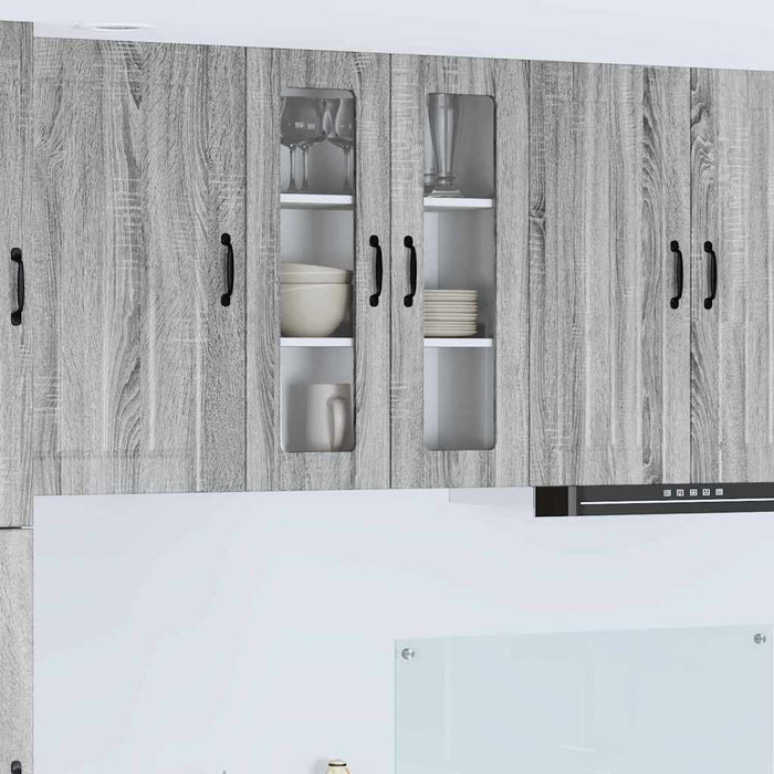 Dulap de bucătărie Gri Sonoma 60 x 31 x 80 cm Lemn compozit - WALTI WALTI