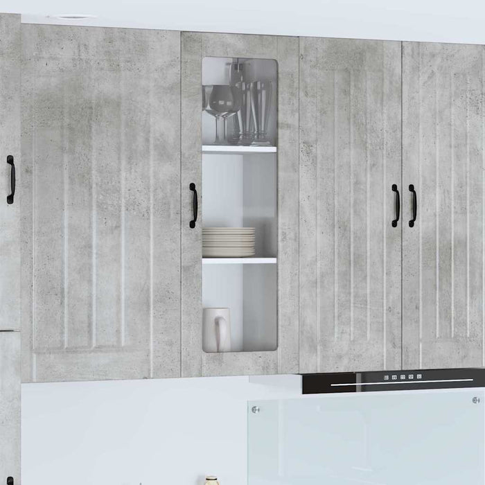 Dulap de bucătărie Gri din beton 40 x 31 x 100 cm Lemn compozit - WALTI WALTI