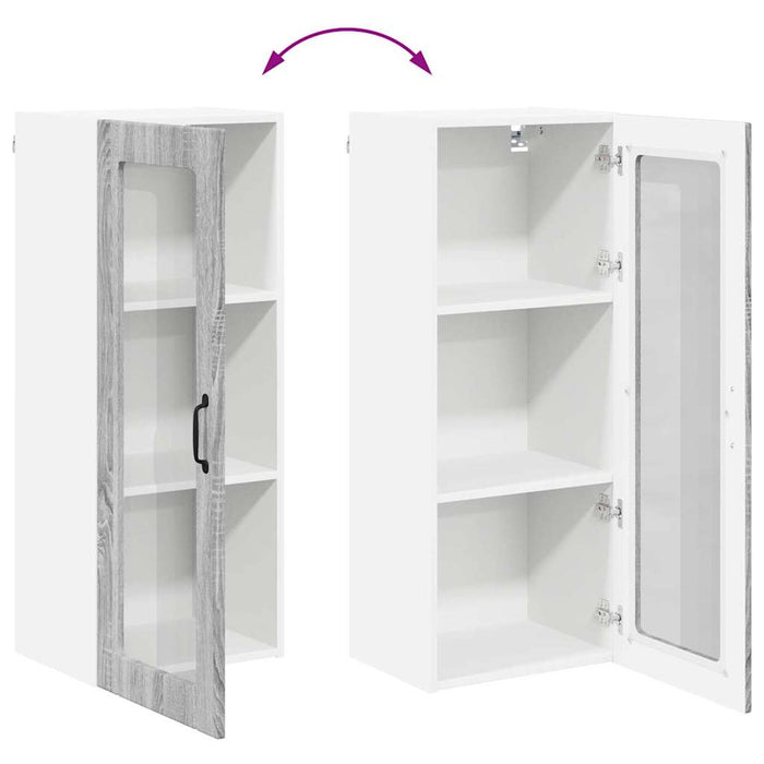 Dulap de bucătărie Gri Sonoma 40 x 31 x 100 cm Lemn compozit - WALTI WALTI