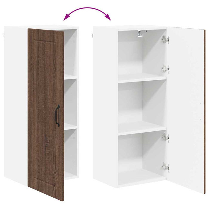 Dulap de bucătărie Stejar închis 40 x 31 x 100 cm Lemn compozit - WALTI WALTI