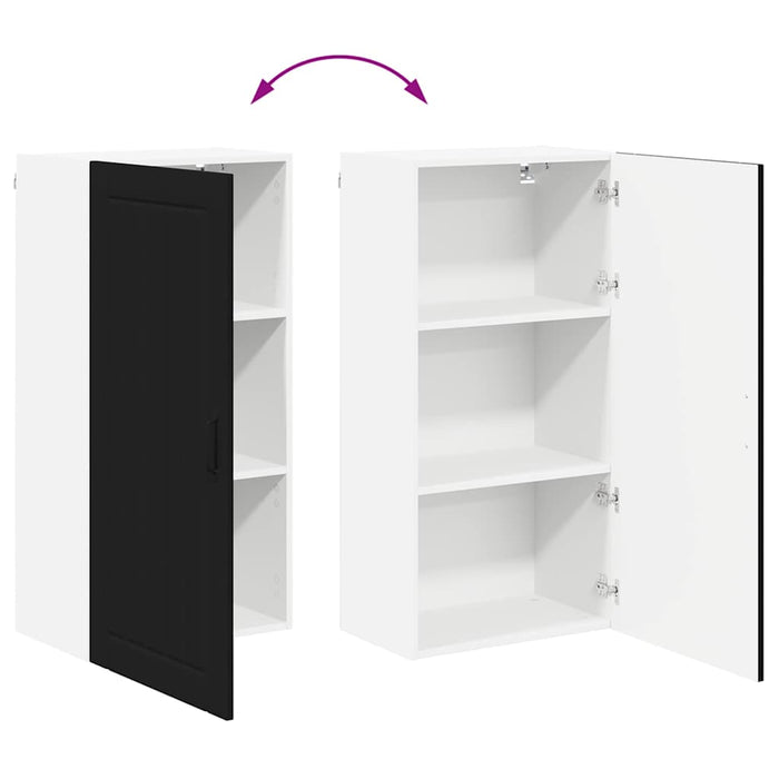 Dulap de bucătărie cu raft Negru 50 x 31 x 100 cm Lemn compozit - WALTI WALTI