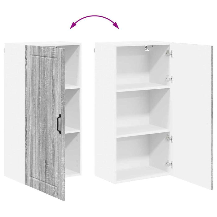 Dulap de bucătărie Gri Sonoma 50 x 31 x 100 cm Lemn compozit - WALTI WALTI