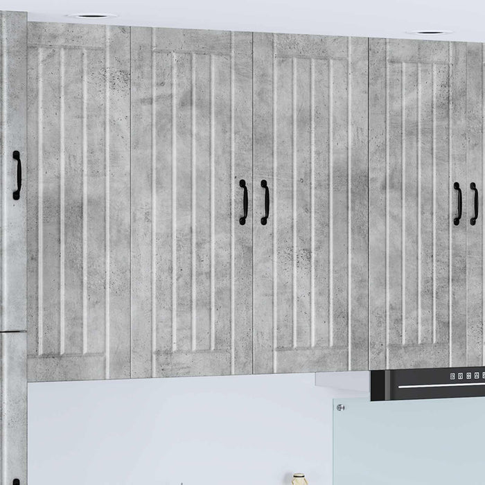 Dulap de bucătărie Gri din beton 80 x 31 x 100 cm Lemn compozit - WALTI WALTI