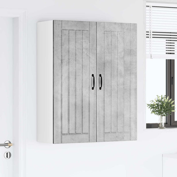 Dulap de bucătărie Gri din beton 80 x 31 x 100 cm Lemn compozit - WALTI WALTI