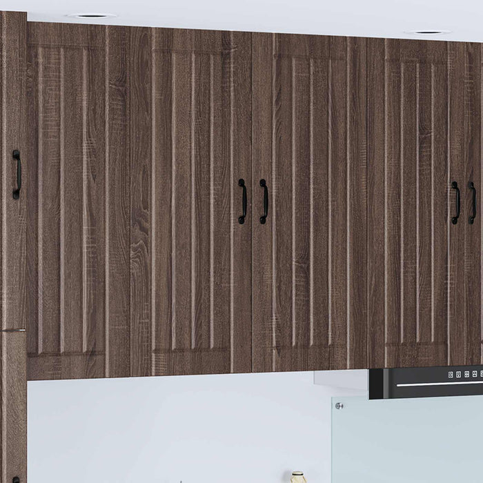 Dulap suspendat de bucătărie Stejar închis 80 x 31 x 100 cm - WALTI WALTI