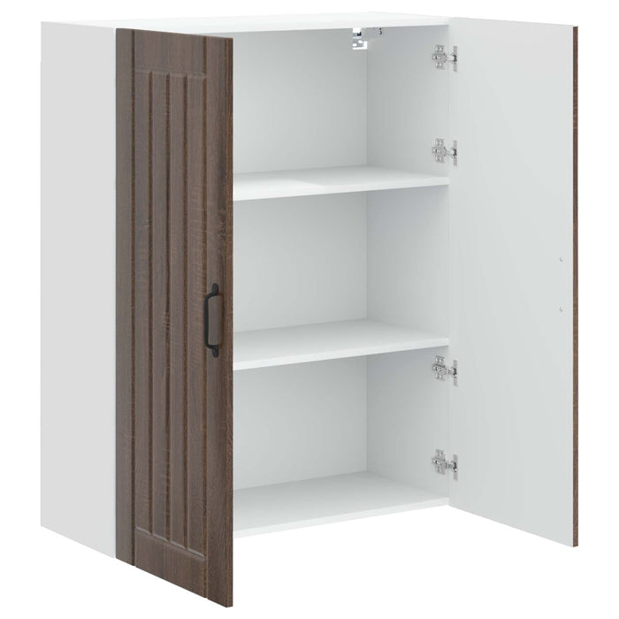 Dulap suspendat de bucătărie Stejar închis 80 x 31 x 100 cm - WALTI WALTI