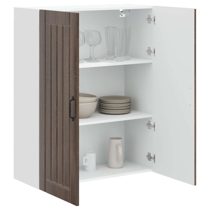 Dulap suspendat de bucătărie Stejar închis 80 x 31 x 100 cm - WALTI WALTI