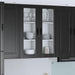 Dulap suspendat de bucătărie Pe perete Negru 80 x 31 x 100 cm - WALTI WALTI