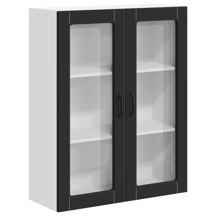 Dulap suspendat de bucătărie Pe perete Negru 80 x 31 x 100 cm - WALTI WALTI