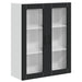 Dulap suspendat de bucătărie Pe perete Negru 80 x 31 x 100 cm - WALTI WALTI