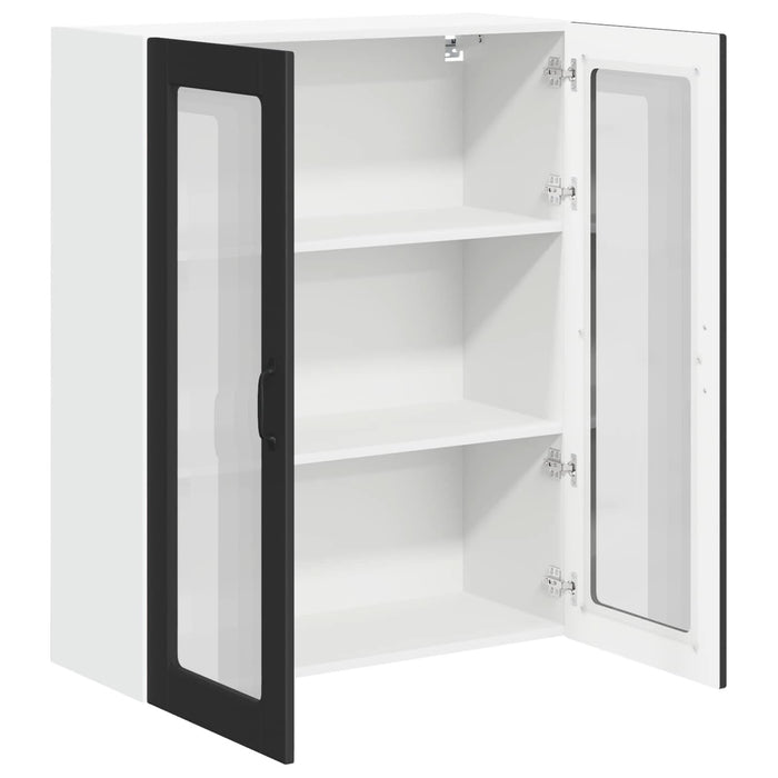 Dulap suspendat de bucătărie Pe perete Negru 80 x 31 x 100 cm - WALTI WALTI