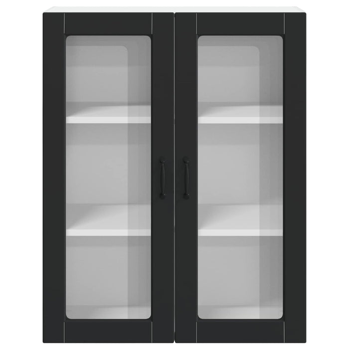Dulap suspendat de bucătărie Pe perete Negru 80 x 31 x 100 cm - WALTI WALTI