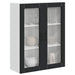 Dulap suspendat de bucătărie Pe perete Negru 80 x 31 x 100 cm - WALTI WALTI